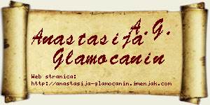 Anastasija Glamočanin vizit kartica